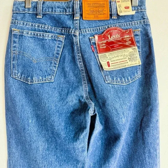 Vintage Levi's 516 Deadstock Brand new w Tags Straight leg Jeans 31/32 - Picture 6 of 9